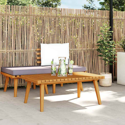 Garten-Couchtisch 90x55x35 cm Massivholz Akazie