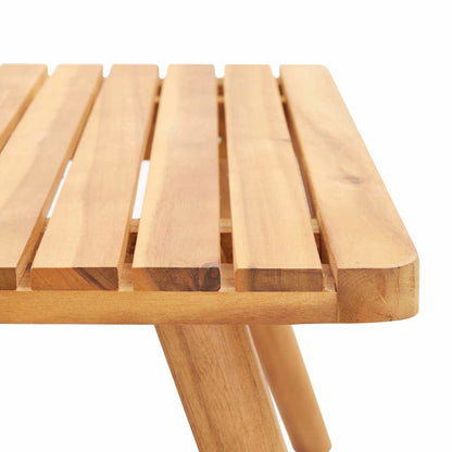 4-tlg. Garten-Lounge-Set mit Auflagen Massivholz Akazie