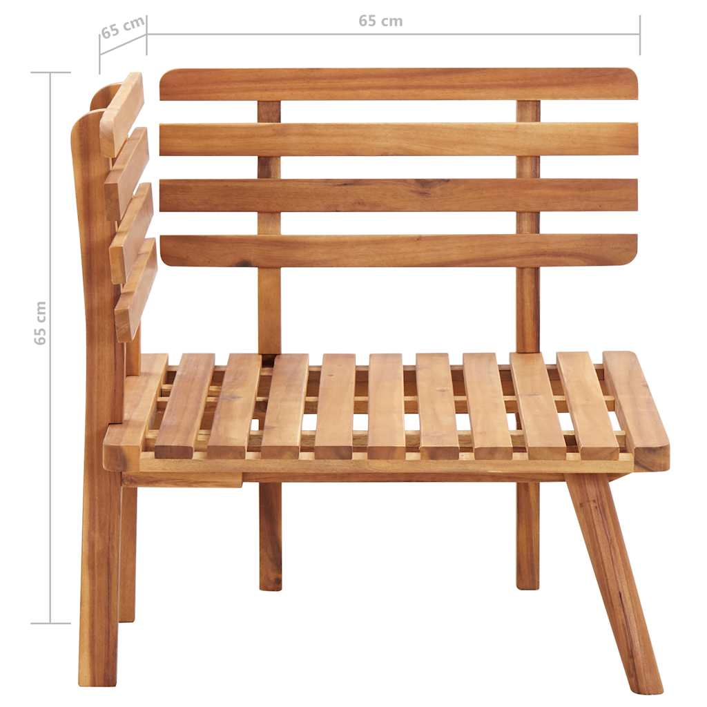 5-tlg. Garten-Lounge-Set Massivholz Akazie