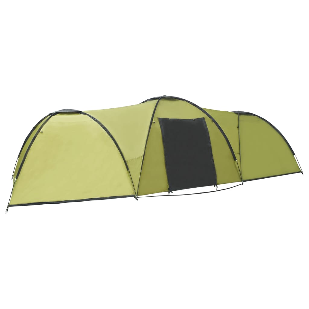 Tente de camping Igloo 650x240x190 cm 8 personnes verte