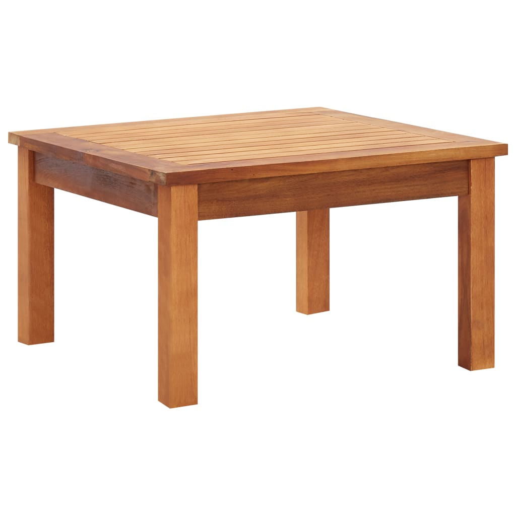 Table basse de jardin 60x60x36 cm en bois d'acacia massif