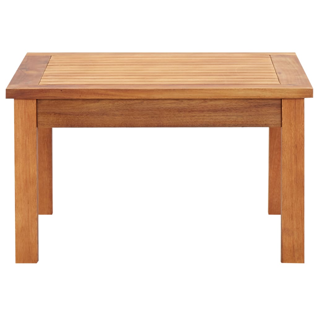 Table basse de jardin 60x60x36 cm en bois d'acacia massif