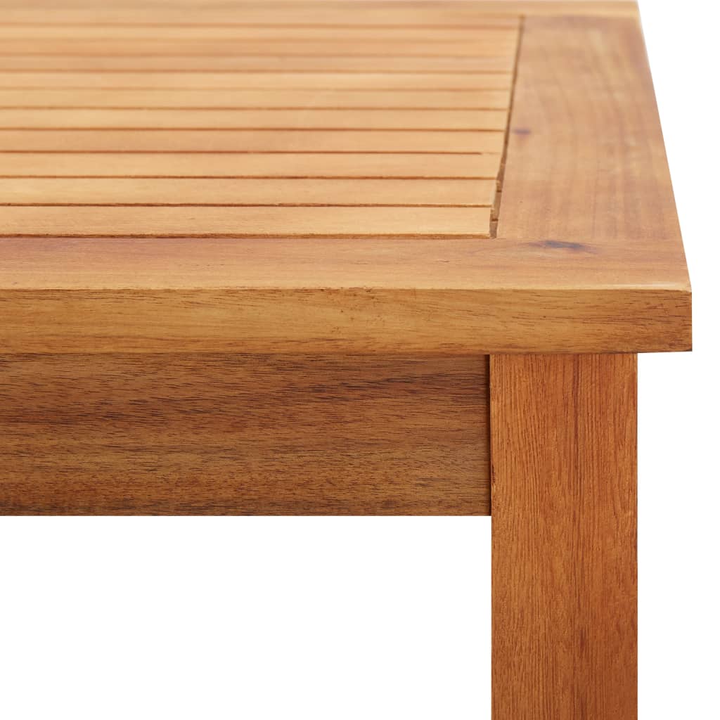 Table basse de jardin 60x60x36 cm en bois d'acacia massif