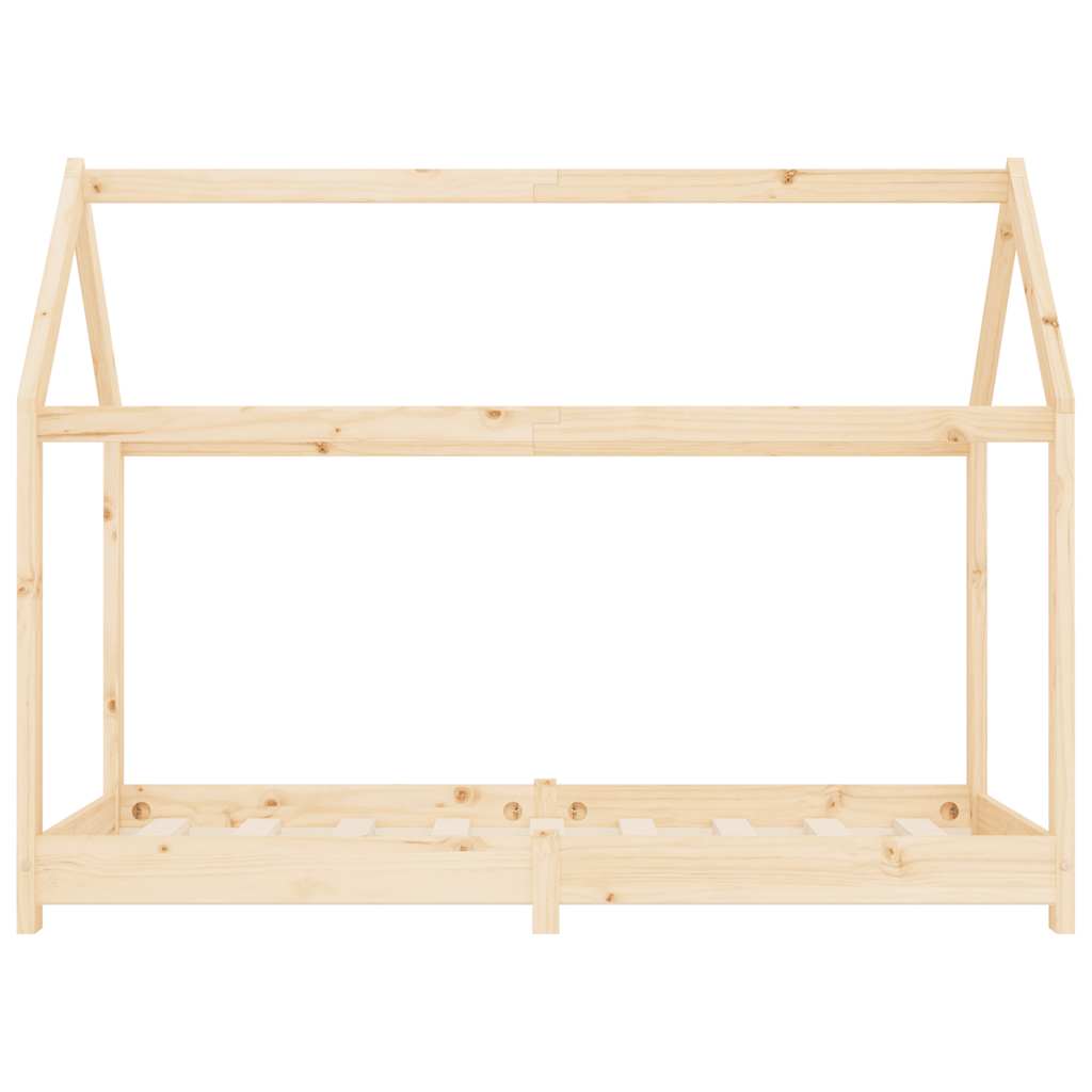 Kinder-Bettgestell Massivholz Kiefer 80 x 160 cm
