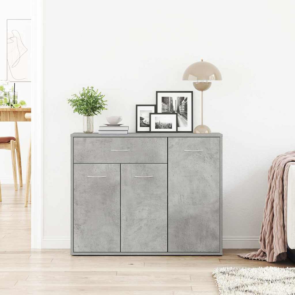 Sideboard Betongrau 88x30x70 cm Holzwerkstoff