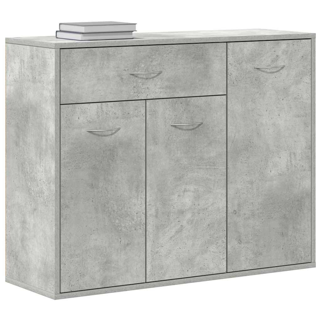 Sideboard Betongrau 88x30x70 cm Holzwerkstoff