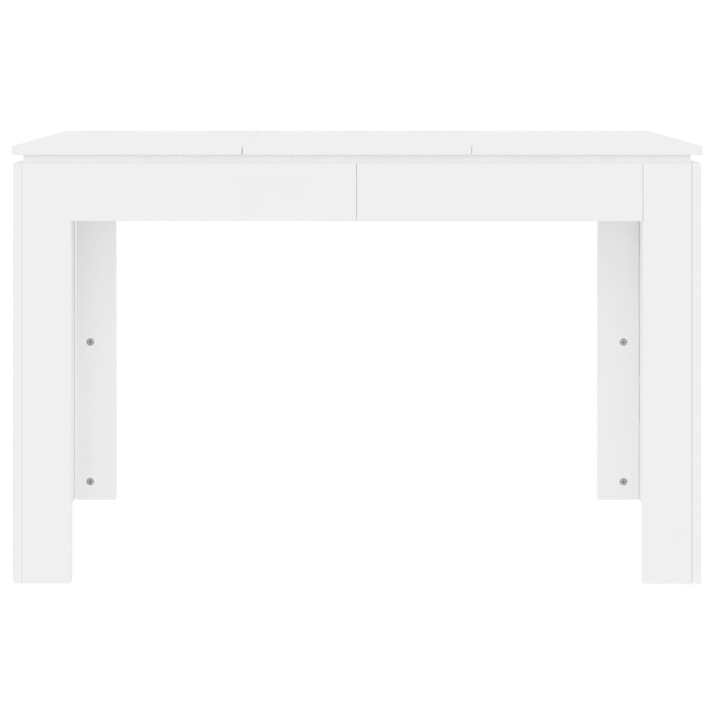 Table à manger blanche 120x60x76 cm en bois
