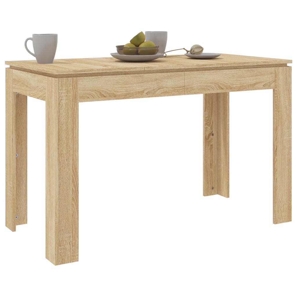 Table à manger chêne Sonoma 120x60x76 cm matériau bois