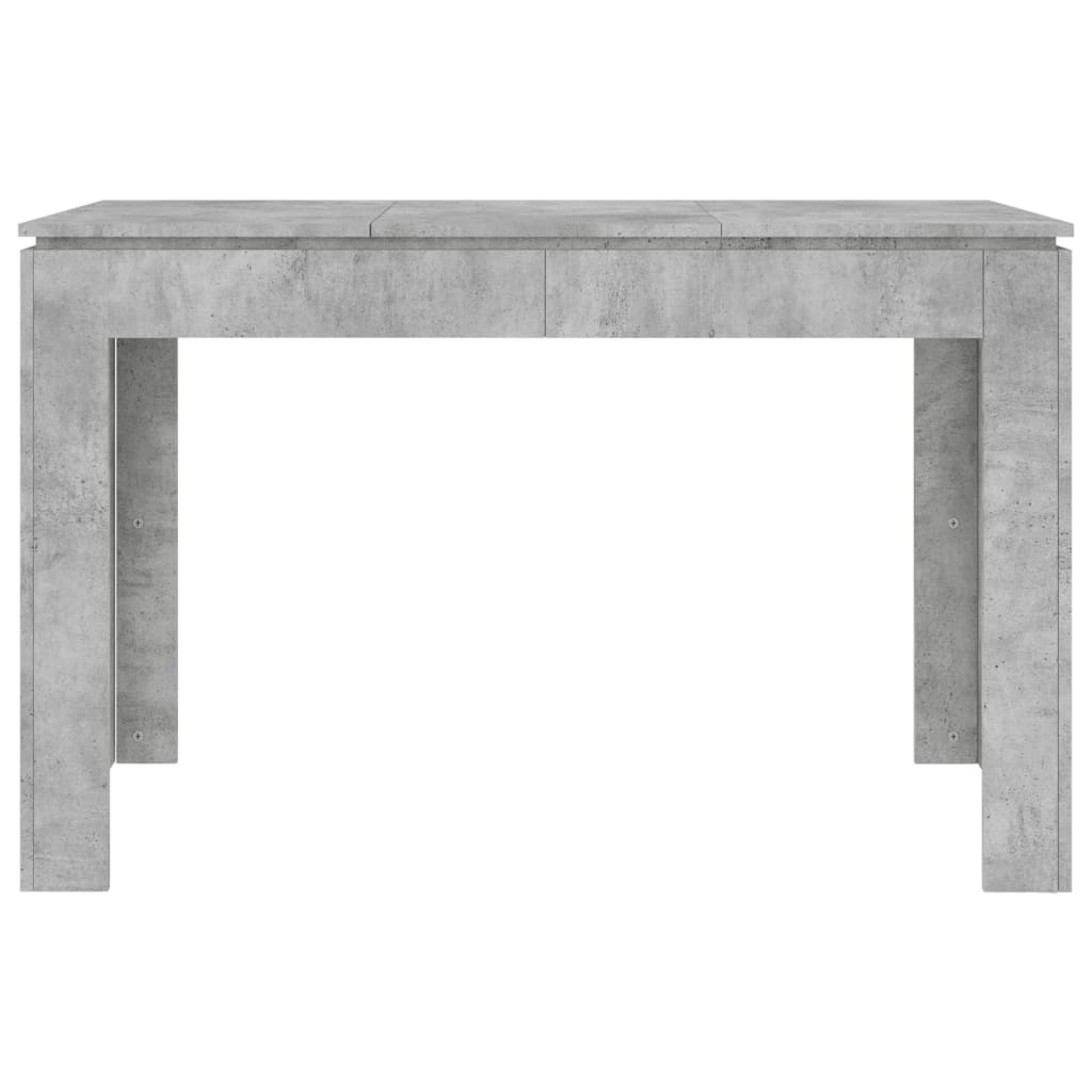 Table à manger gris béton 120x60x76 cm en bois