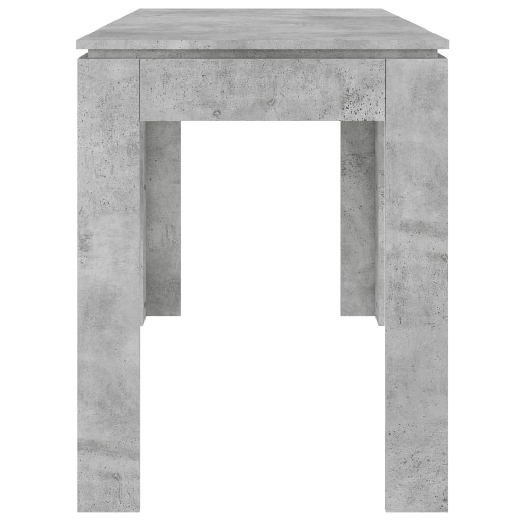 Table à manger gris béton 120x60x76 cm en bois