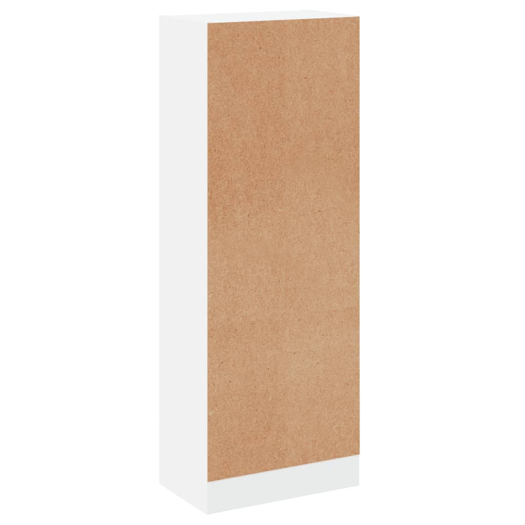 Bücherregal 3 Fächer Weiß 40x24x109 cm Holzwerkstoff