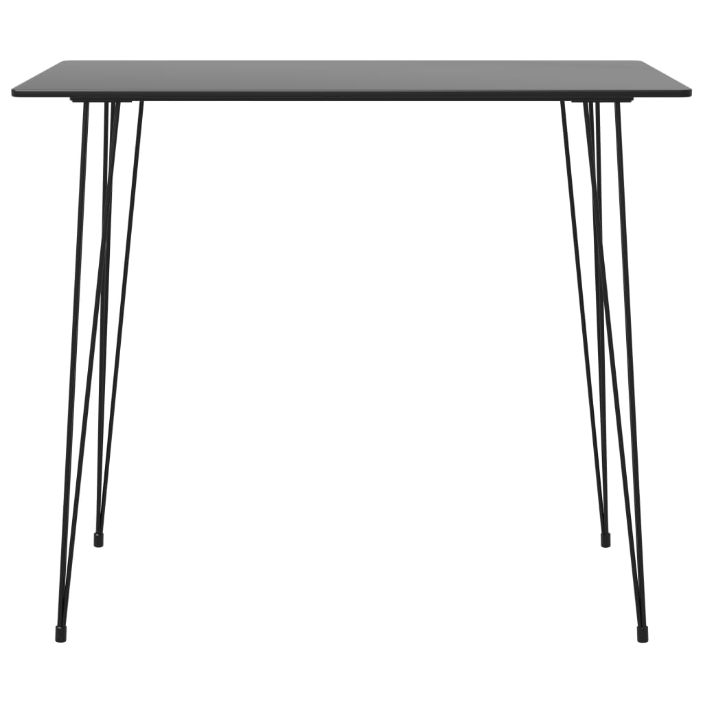 Bartisch Schwarz 120x60x105 cm