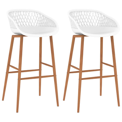 Barhocker 2 Stk. Weiß