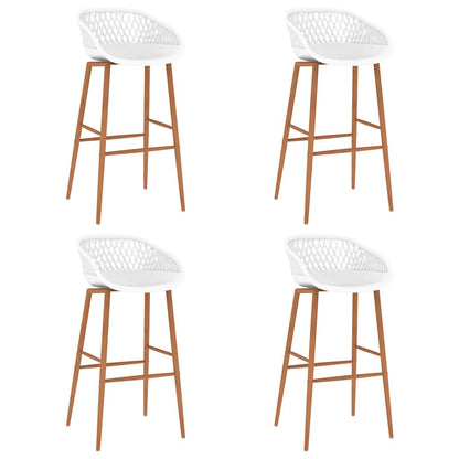 Barhocker 4 Stk. Weiß