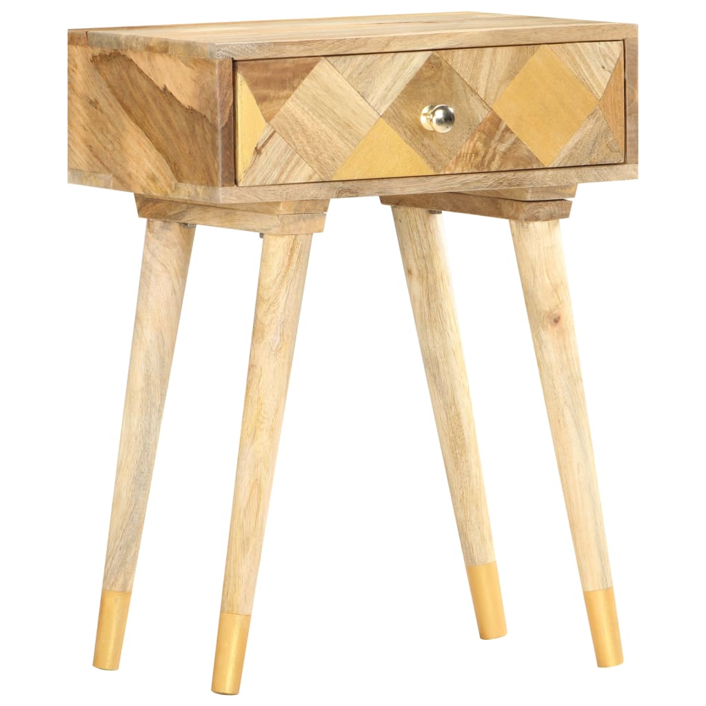 Nachttisch 43x30x58 cm Massivholz Mango