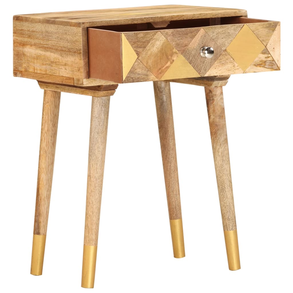 Nachttisch 43x30x58 cm Massivholz Mango