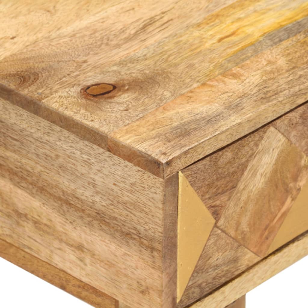 Nachttisch 43x30x58 cm Massivholz Mango