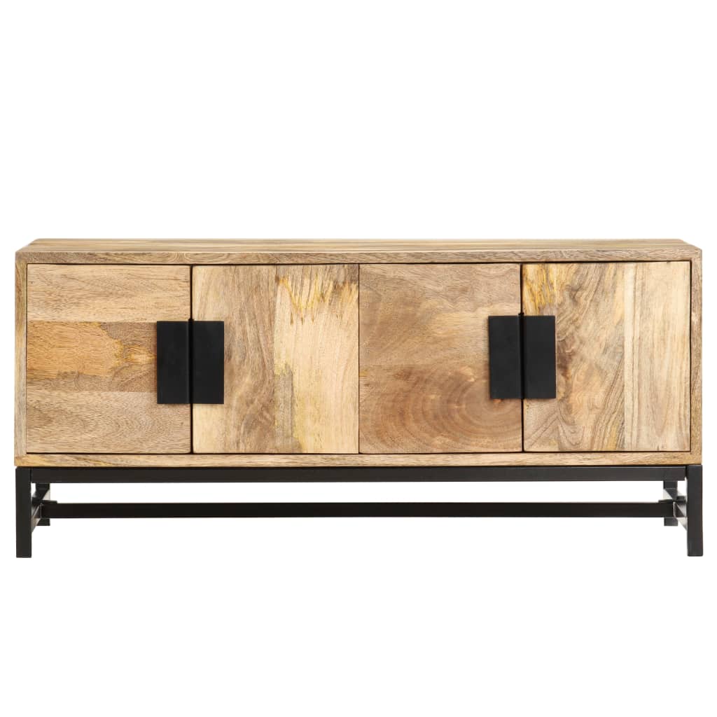 Table basse 90 x 55 x 40 cm en bois de manguier massif