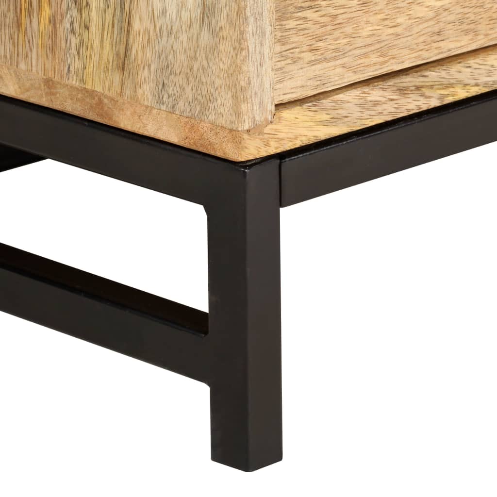 Table basse 90 x 55 x 40 cm en bois de manguier massif