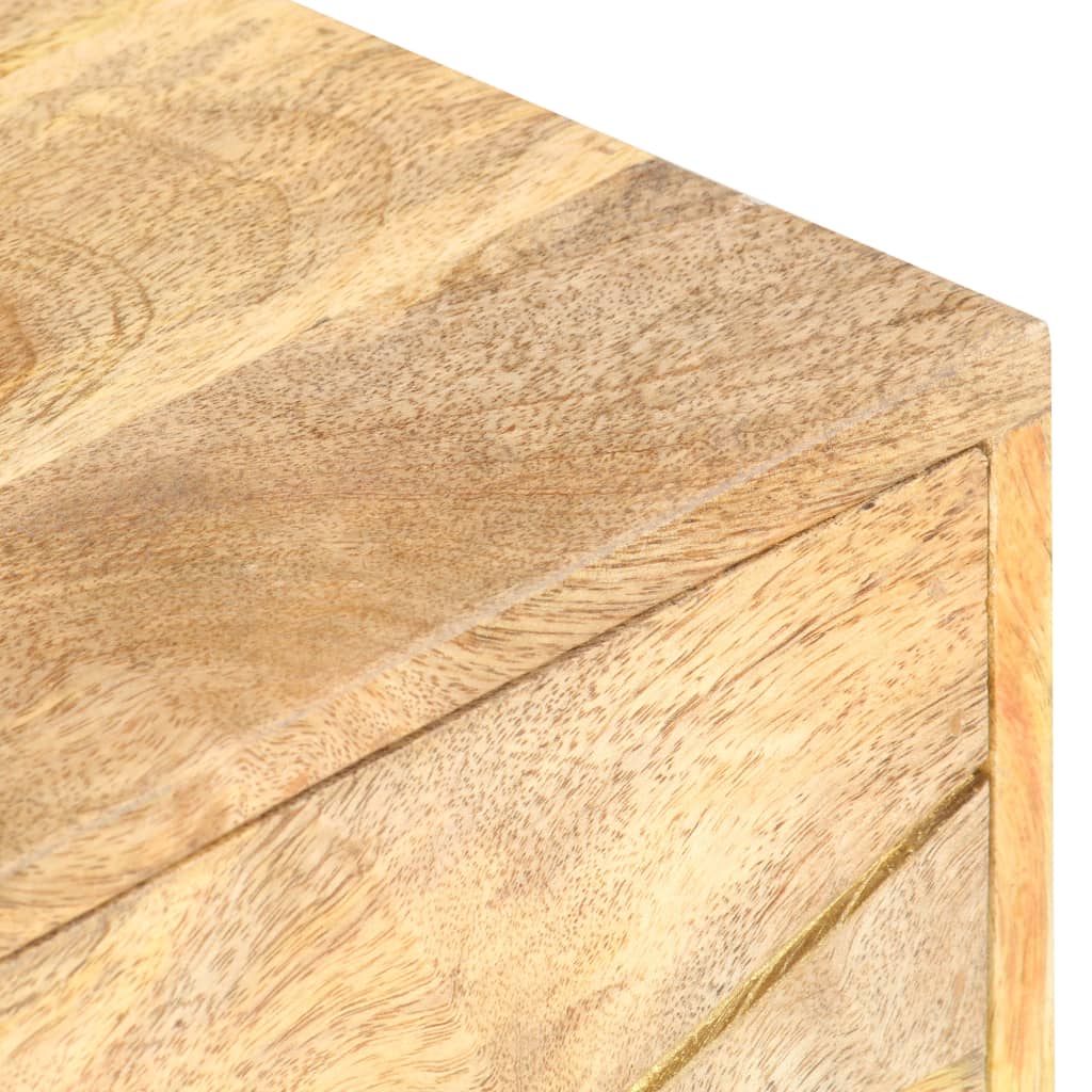 Nachttisch 40 x 30 x 50 cm Mangoholz Massiv