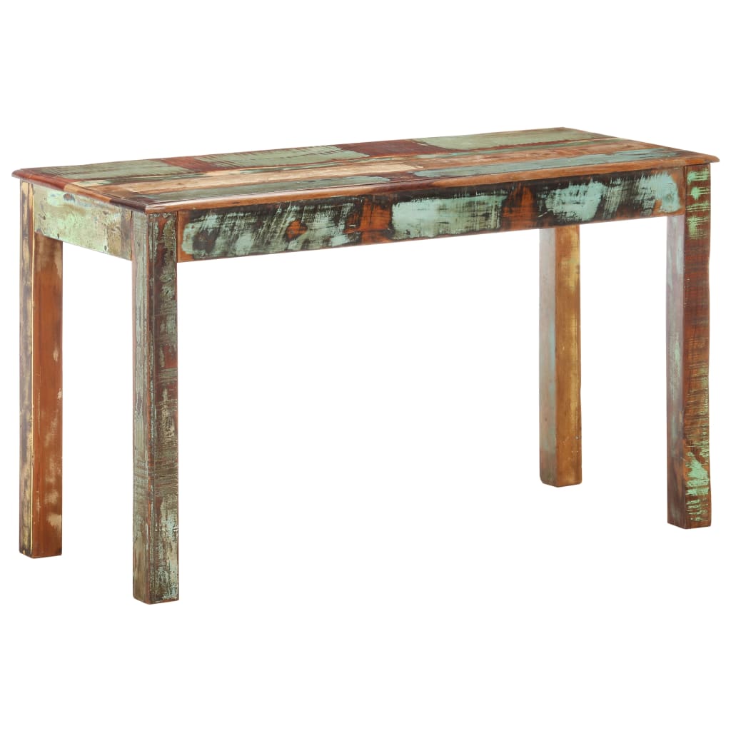 Schreibtisch 130x55x76 cm Altholz Massiv