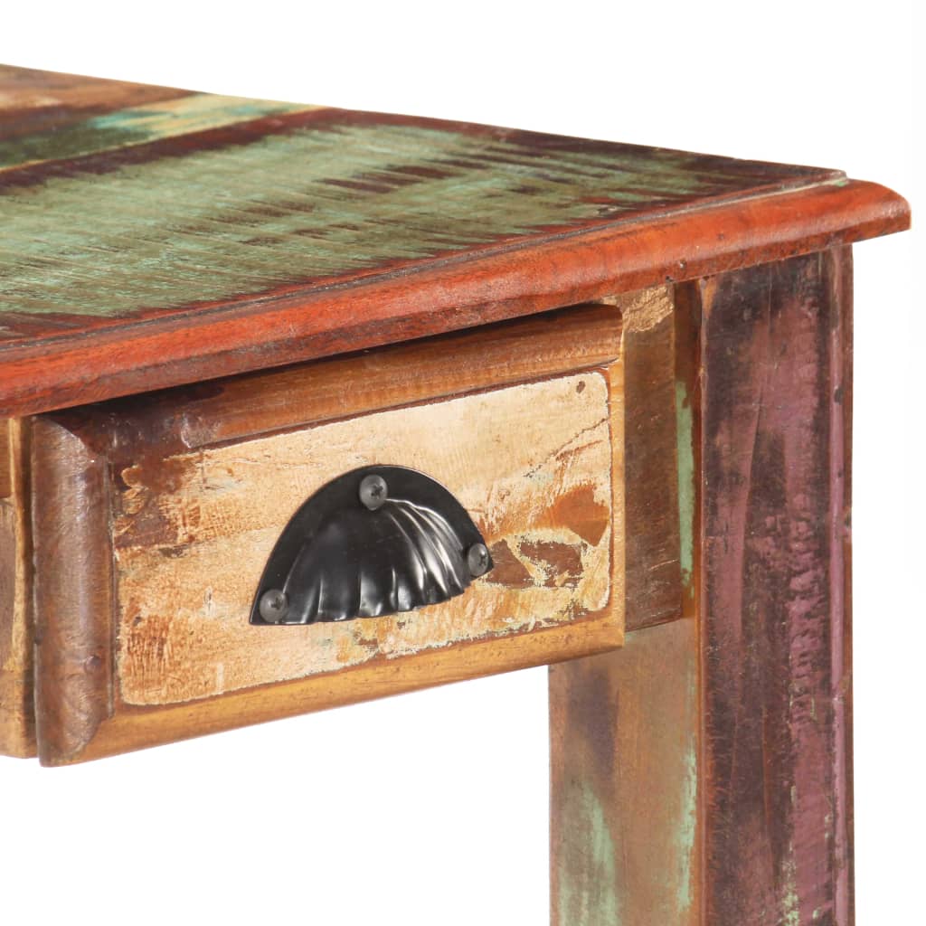 Schreibtisch 130x55x76 cm Altholz Massiv