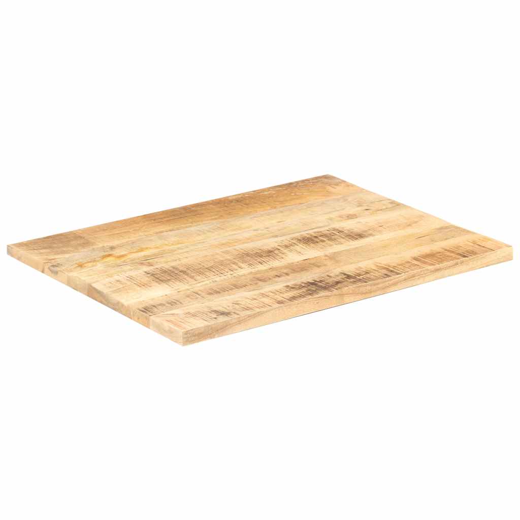Tischplatte Massivholz Mango 25-27 mm 80x70 cm