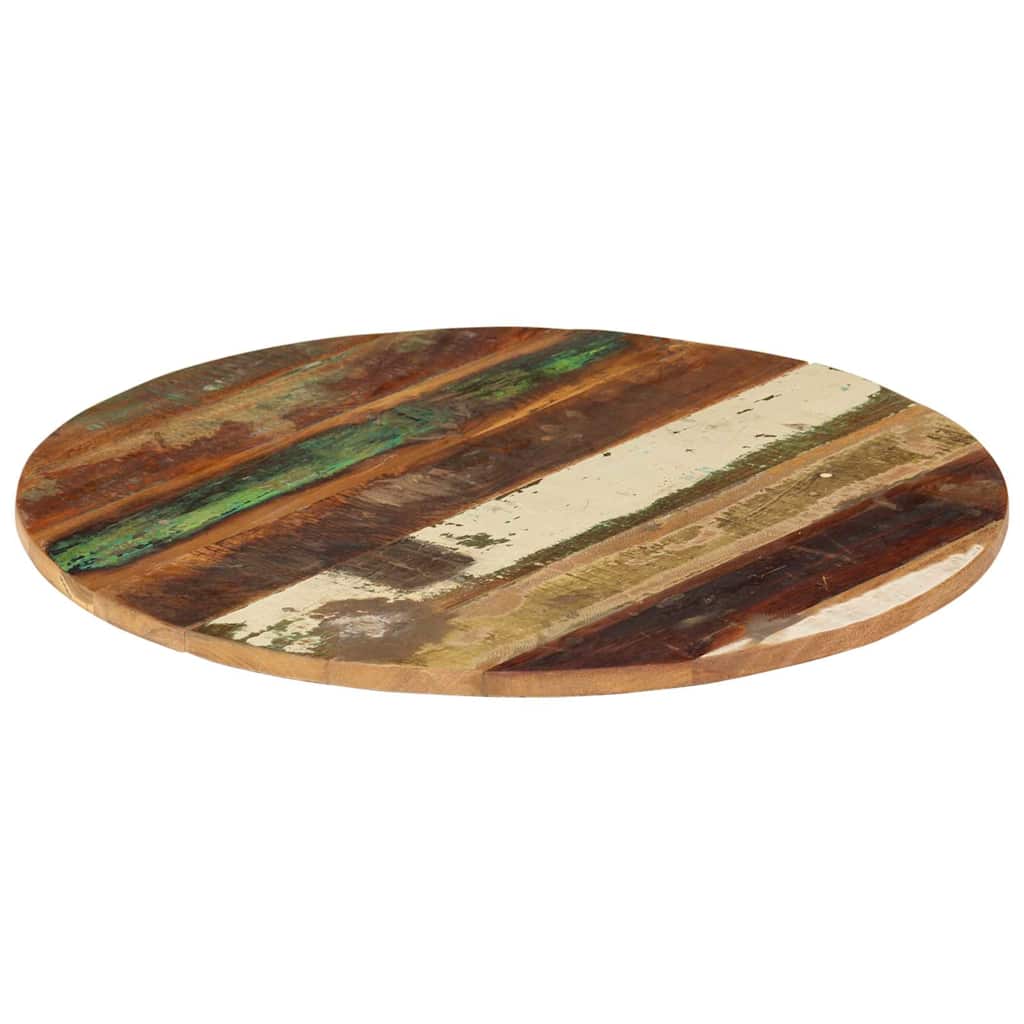 Tischplatte Rund 60 cm 15-16 mm Altholz Massiv