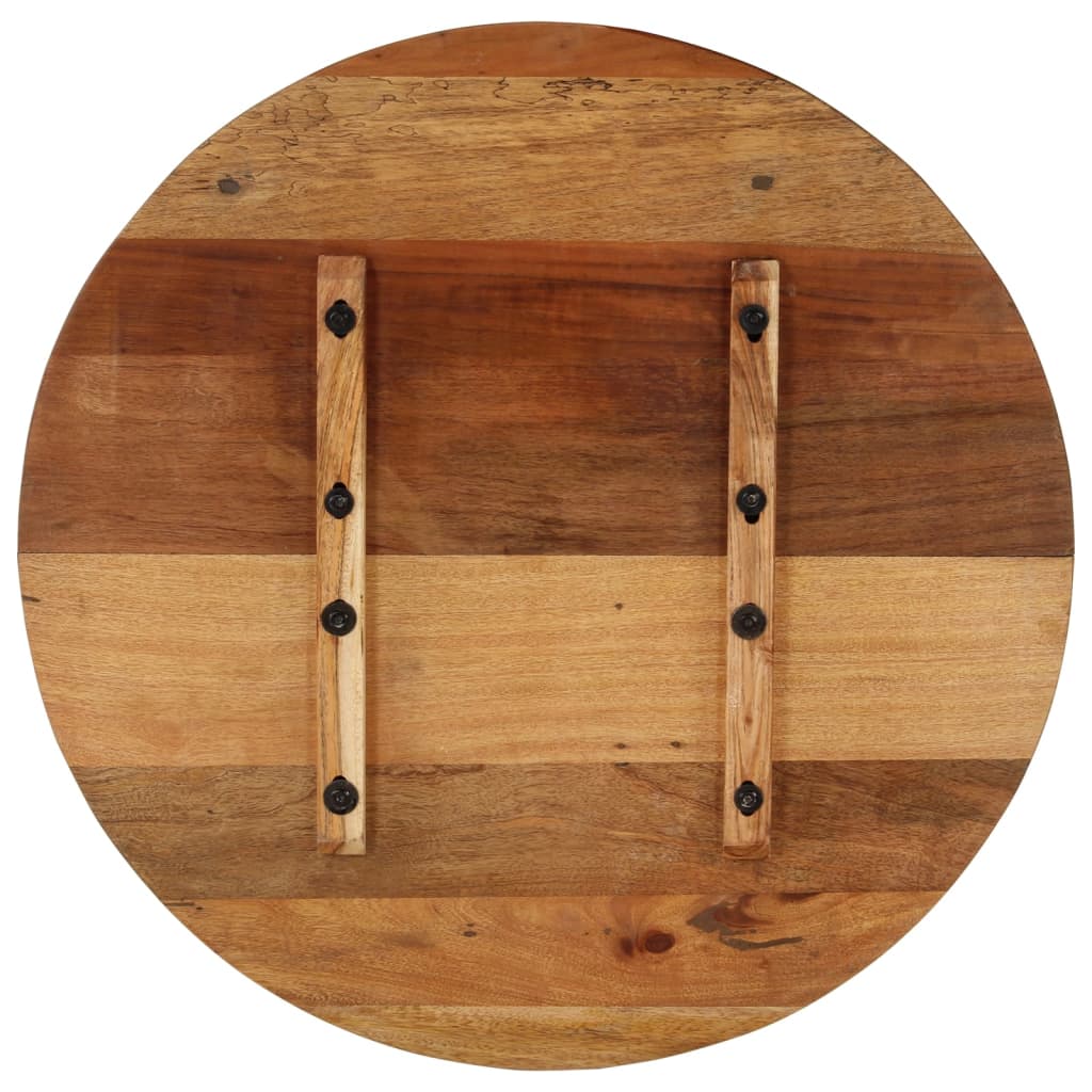 Tischplatte Rund 70 cm 15-16 mm Altholz Massiv