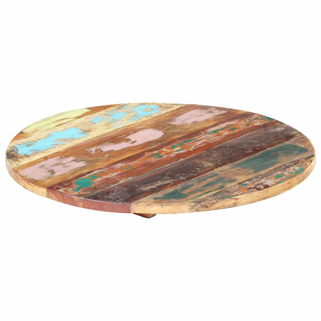Tischplatte Rund 50 cm 25-27 mm Altholz Massiv