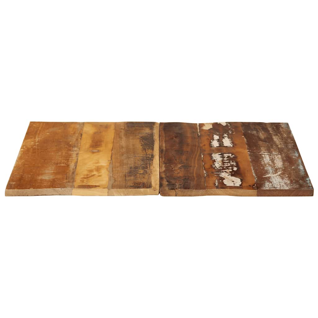 Tischplatte Quadratisch 70x70 cm 15-16 mm Altholz Massiv