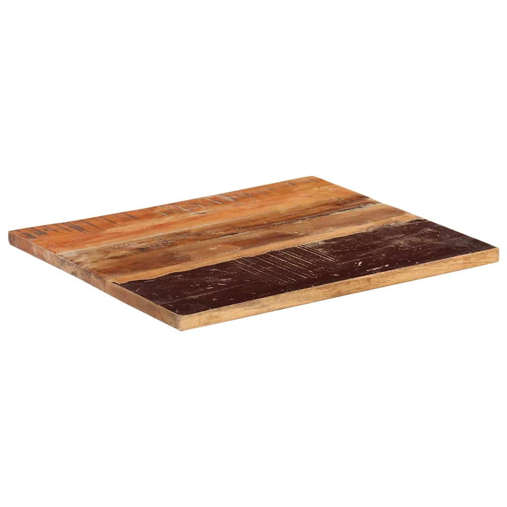 Tischplatte Rechteckig 60x70 cm 25-27 mm Altholz Massiv