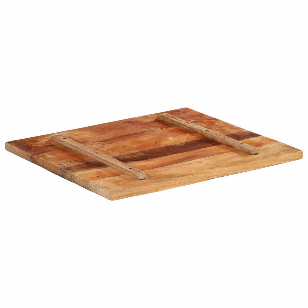 Tischplatte Rechteckig 60x70 cm 25-27 mm Altholz Massiv