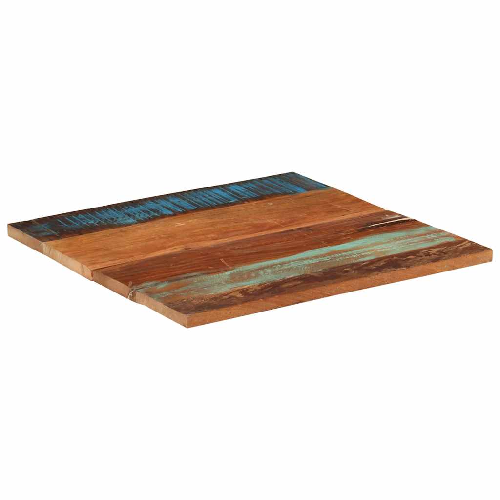 Tischplatte Quadratisch 70x70 cm 25-27 mm Altholz Massiv
