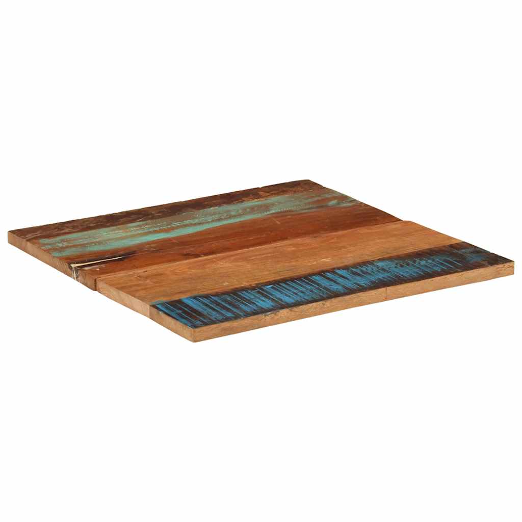 Tischplatte Quadratisch 70x70 cm 25-27 mm Altholz Massiv