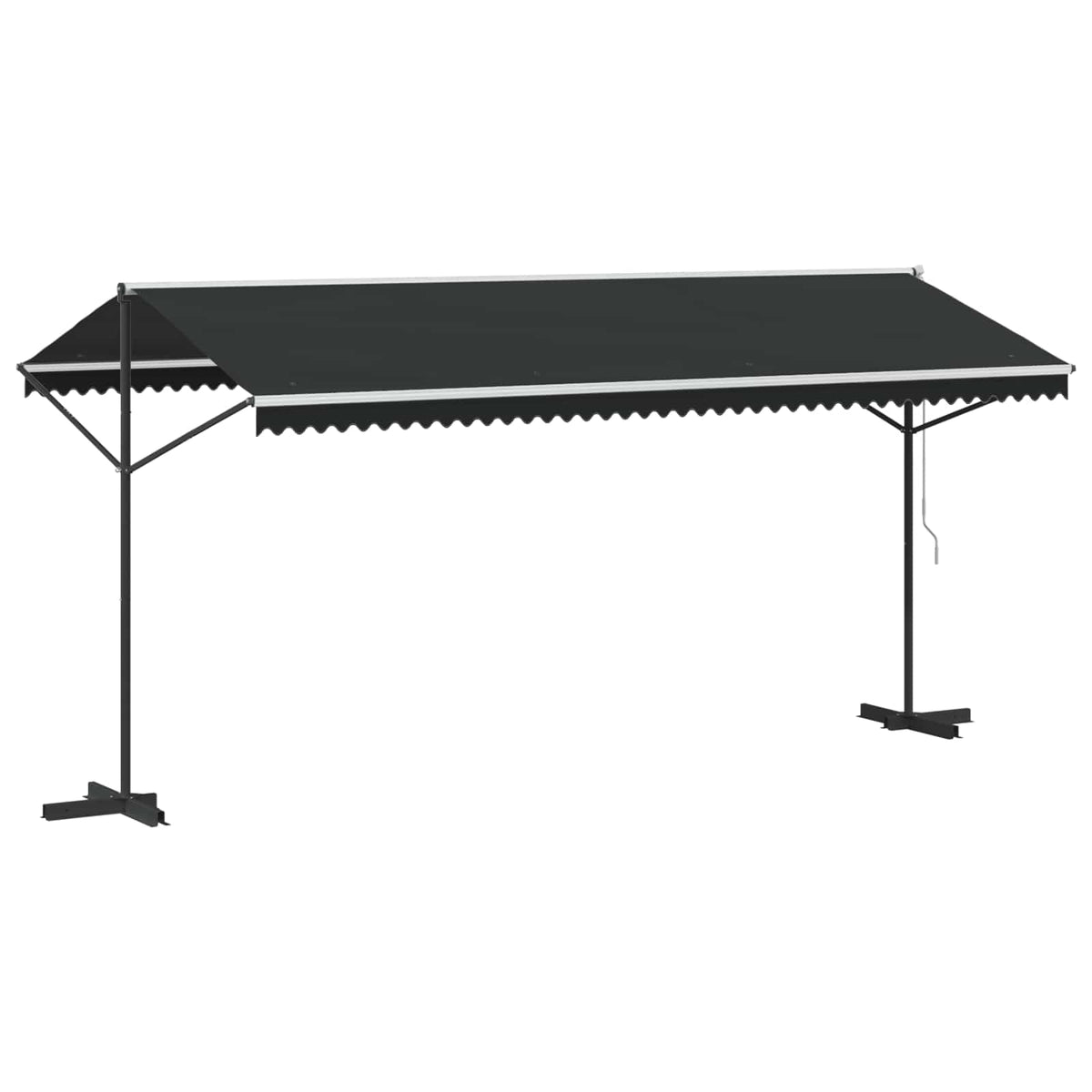 Freistehende Markise 500x300 cm Anthrazit