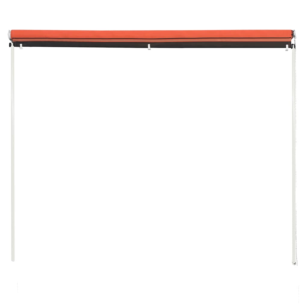 Einziehbare Markise 150×150 cm Orange und Braun