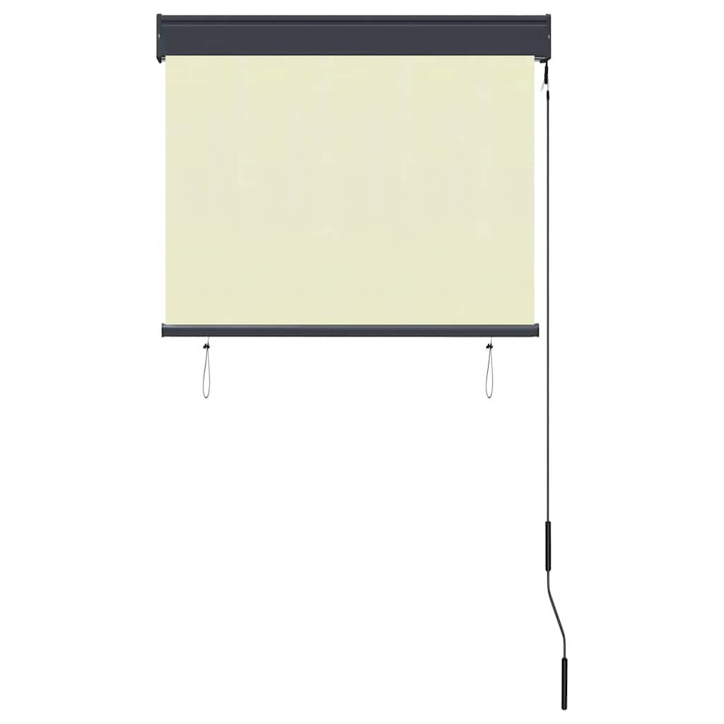 Außenrollo 80 x 250 cm Cremeweiß