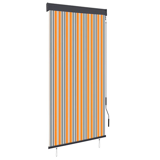 Außenrollo 100 x 250 cm Gelb und Blau