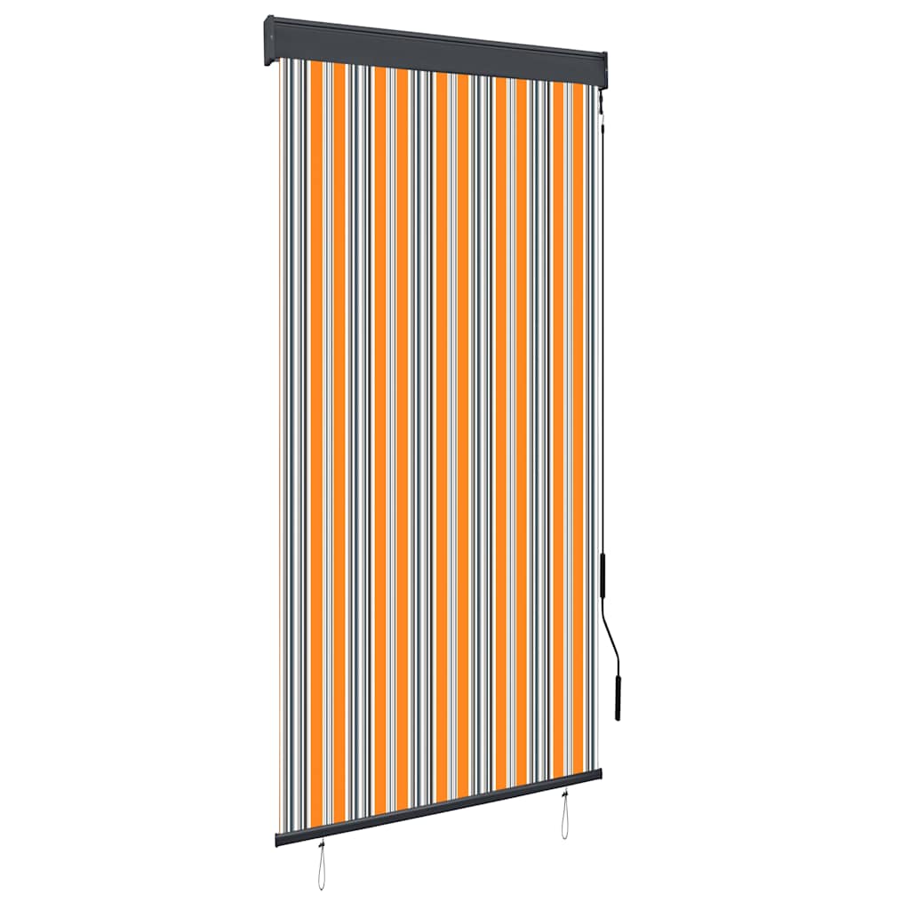 Außenrollo 100 x 250 cm Gelb und Blau