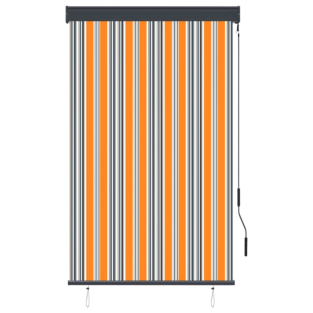 Außenrollo 100 x 250 cm Gelb und Blau