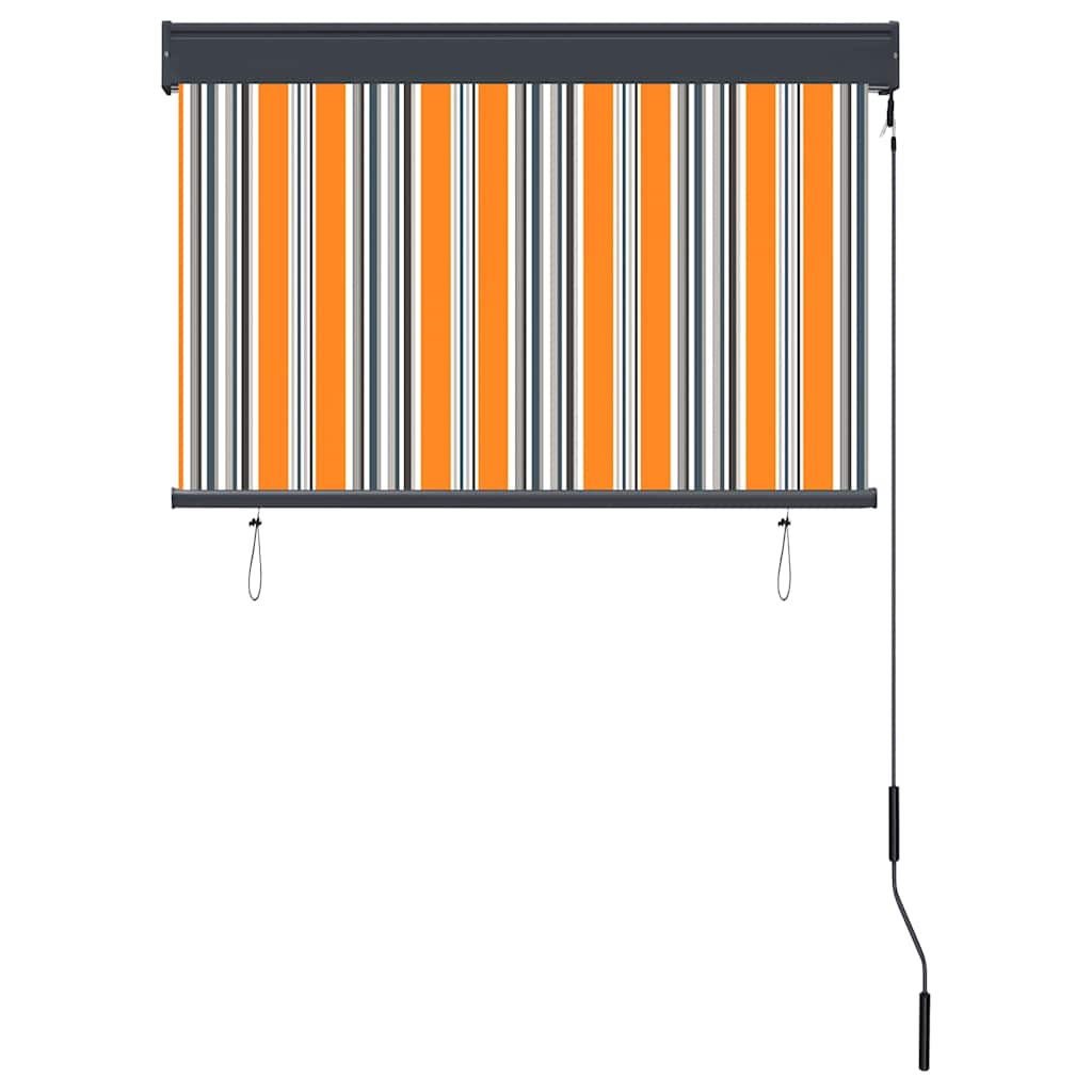 Außenrollo 100 x 250 cm Gelb und Blau