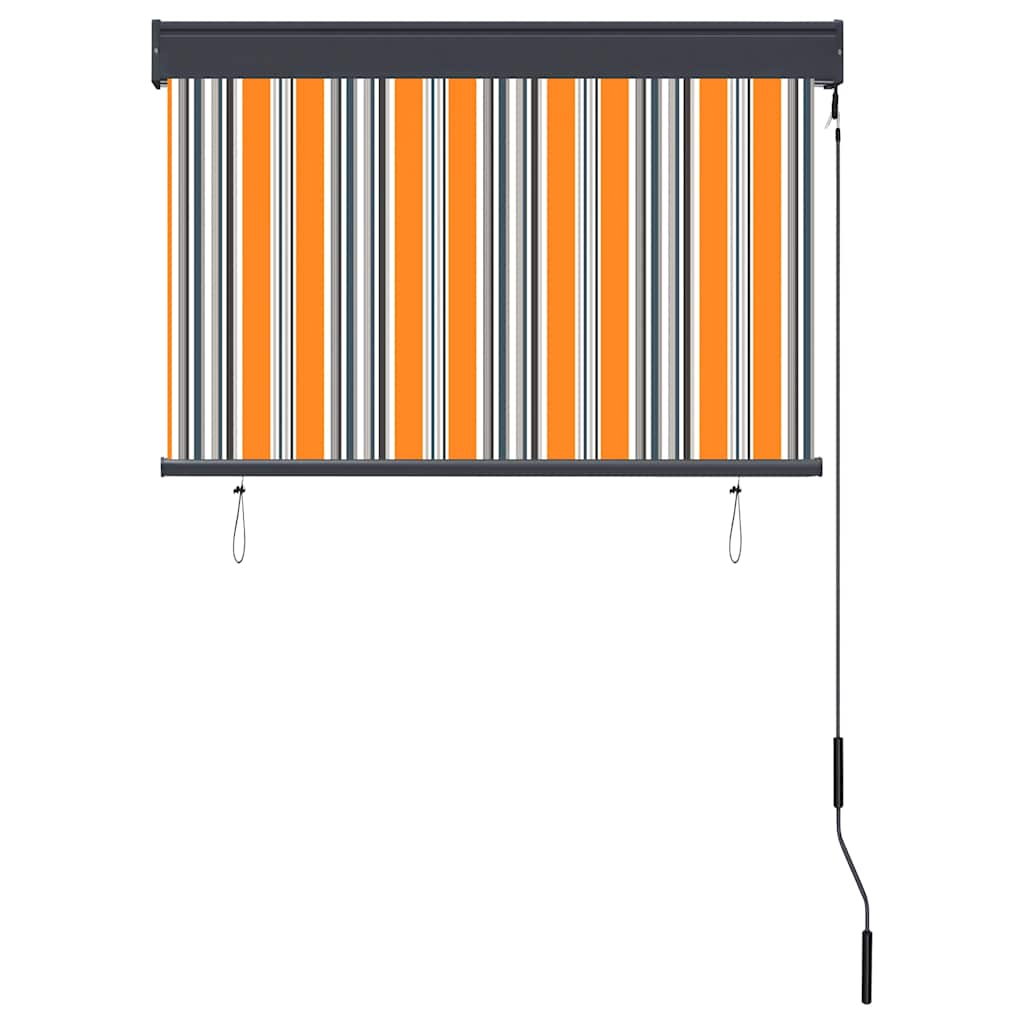 Außenrollo 100 x 250 cm Gelb und Blau
