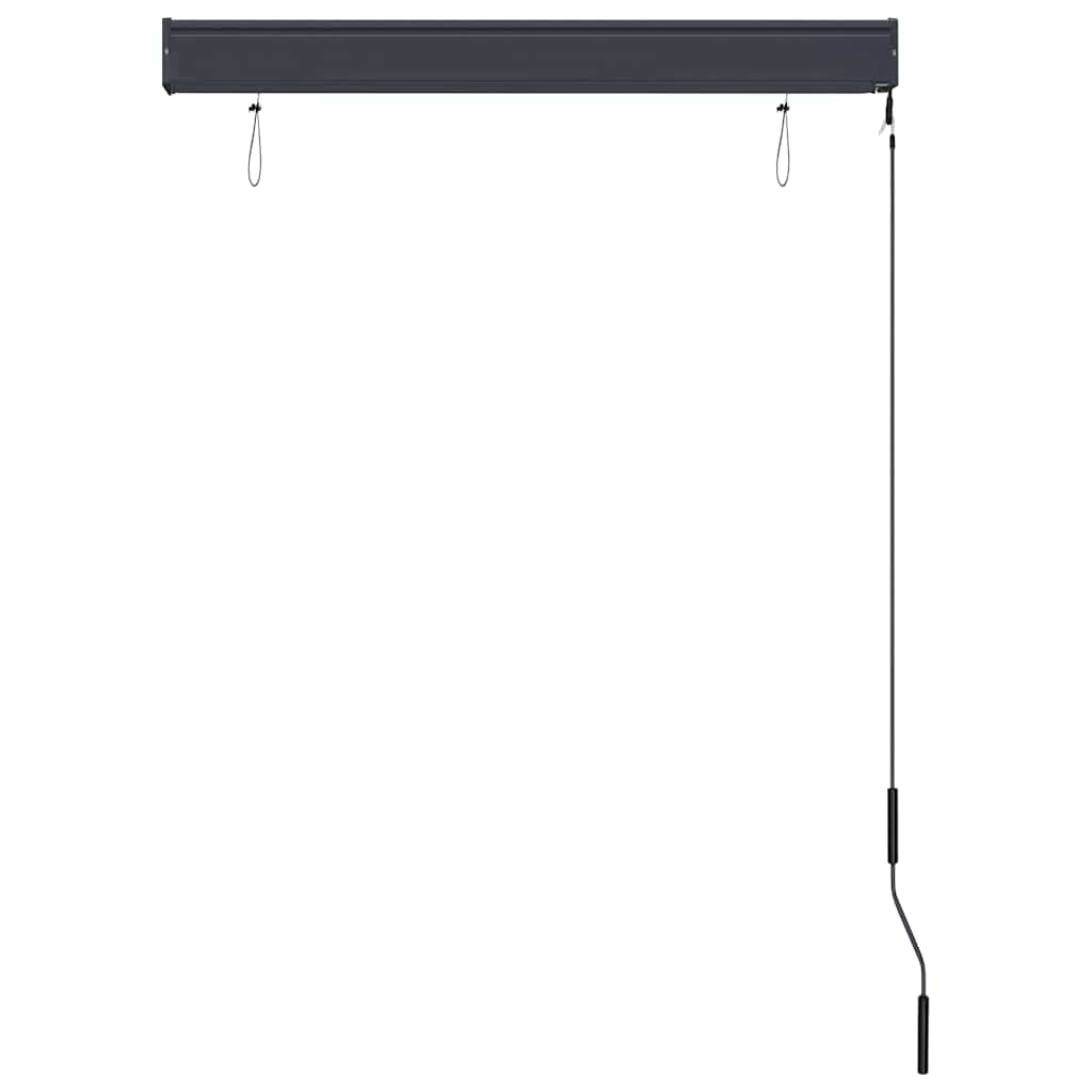 Außenrollo 100 x 250 cm Weiß und Orange