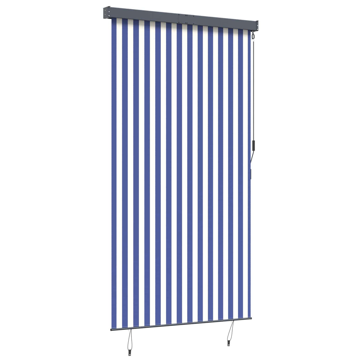 Außenrollo 140x250 cm Blau und Weiß