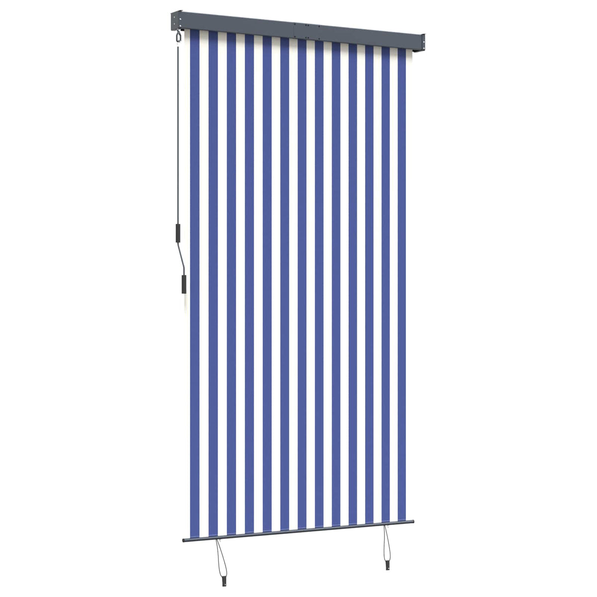 Außenrollo 140x250 cm Blau und Weiß