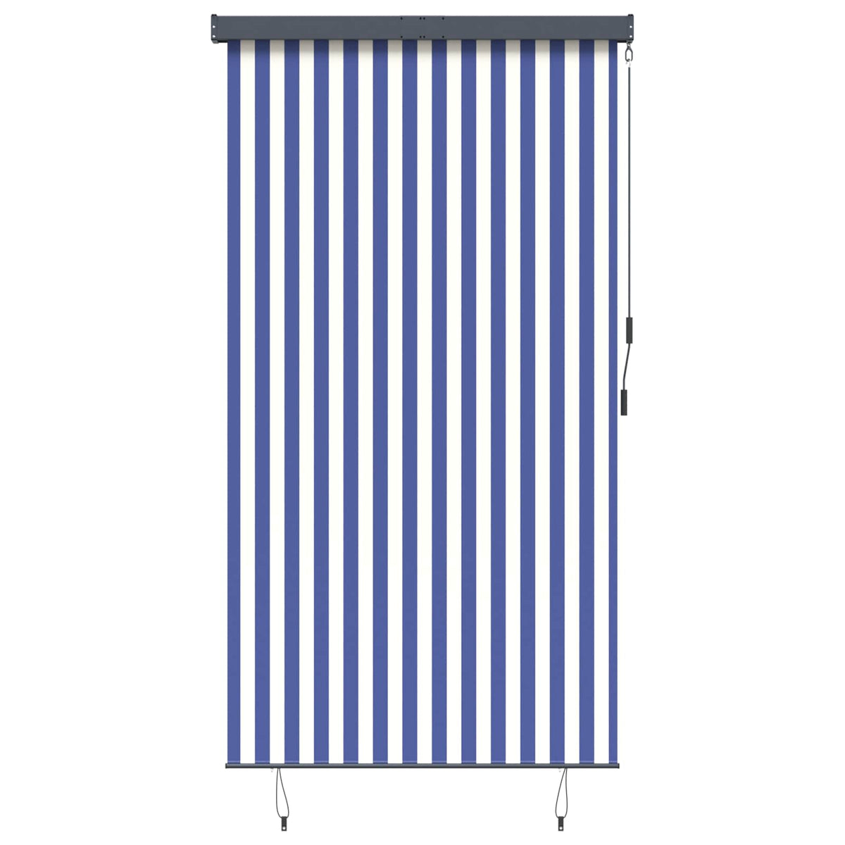 Außenrollo 140x250 cm Blau und Weiß