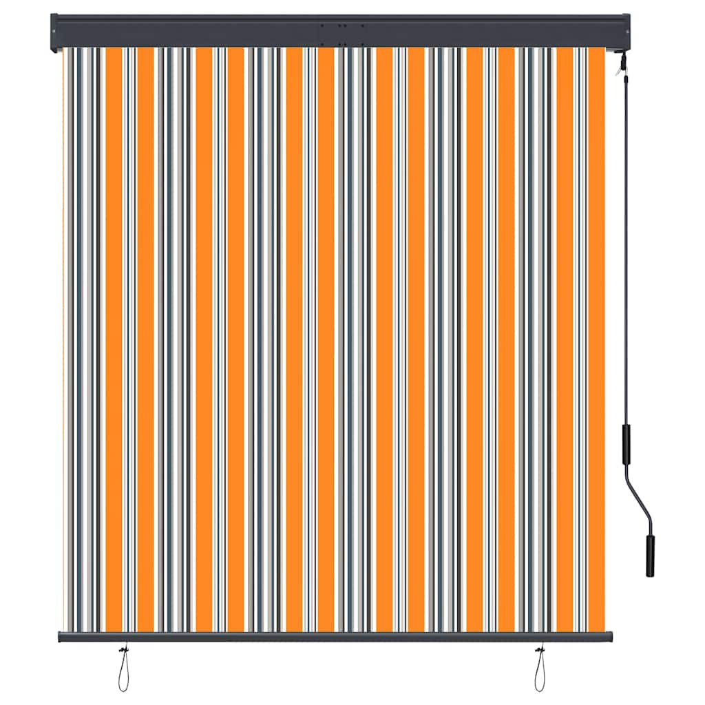 Außenrollo 140x250 cm Gelb und Blau