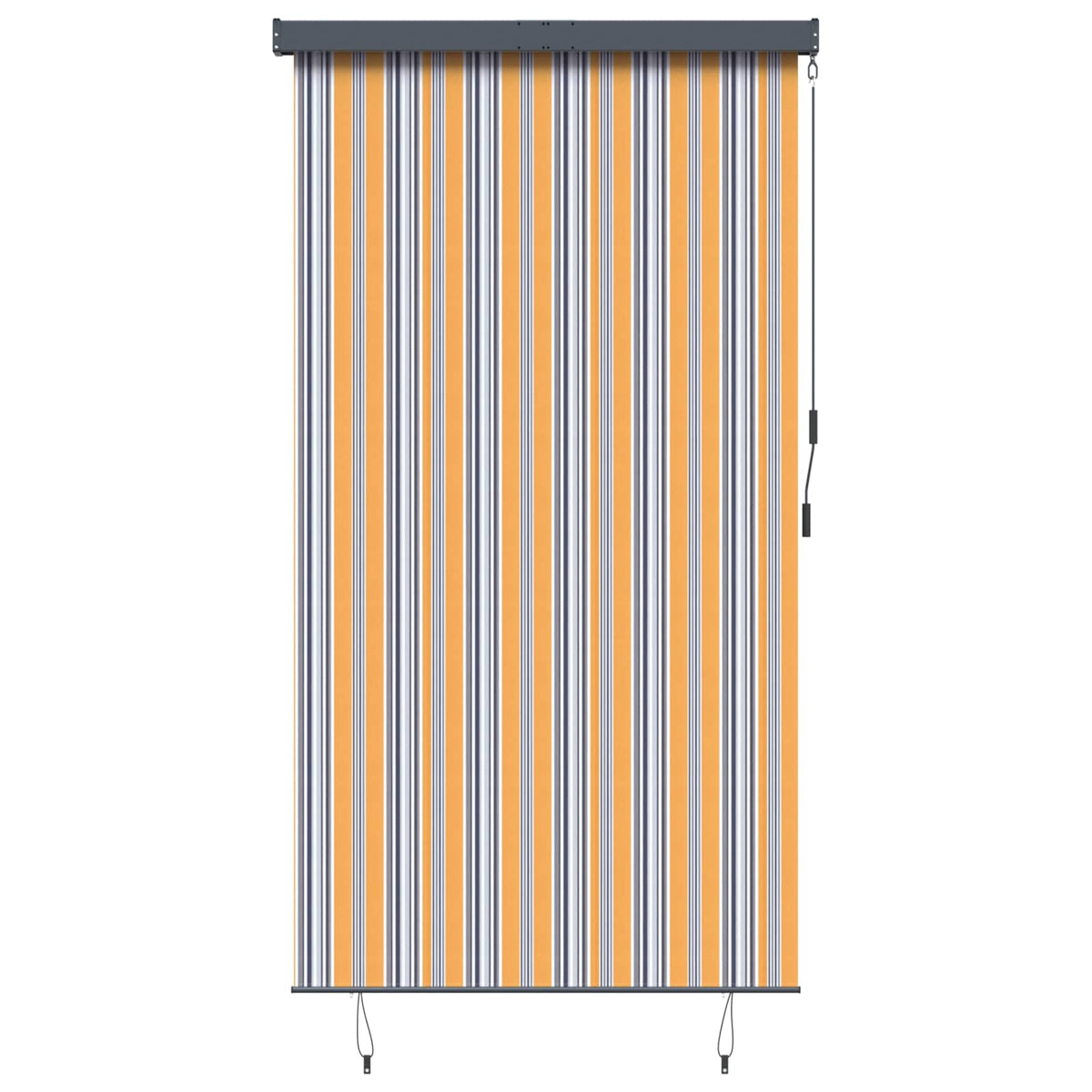 Außenrollo 140x250 cm Gelb und Blau