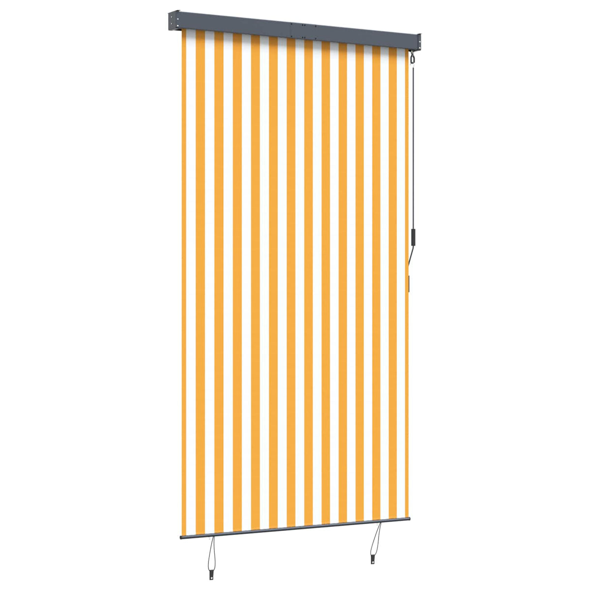Außenrollo 140x250 cm Weiß und Orange